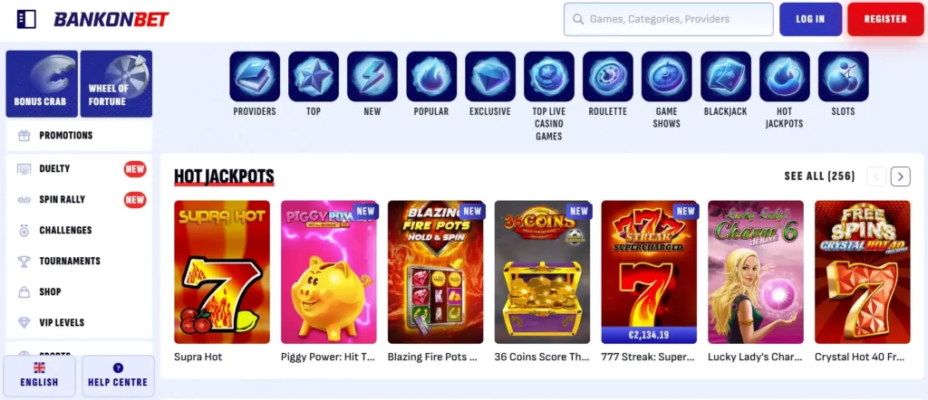 Jackpot e giochi speciali (se presenti)